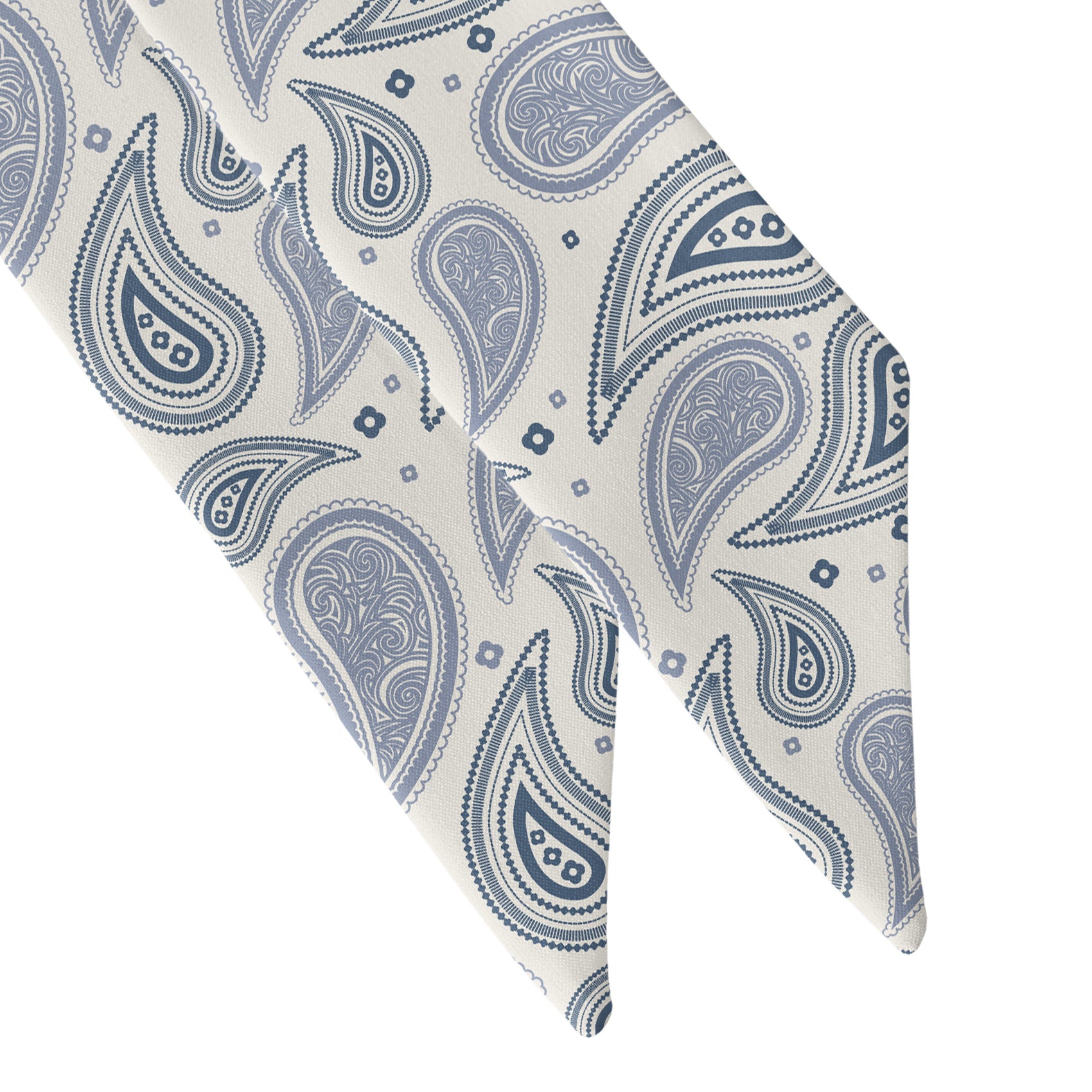 Bandana Paisley Hair Scarf - Scarf Tapered Ends - Knotty Tie Co.