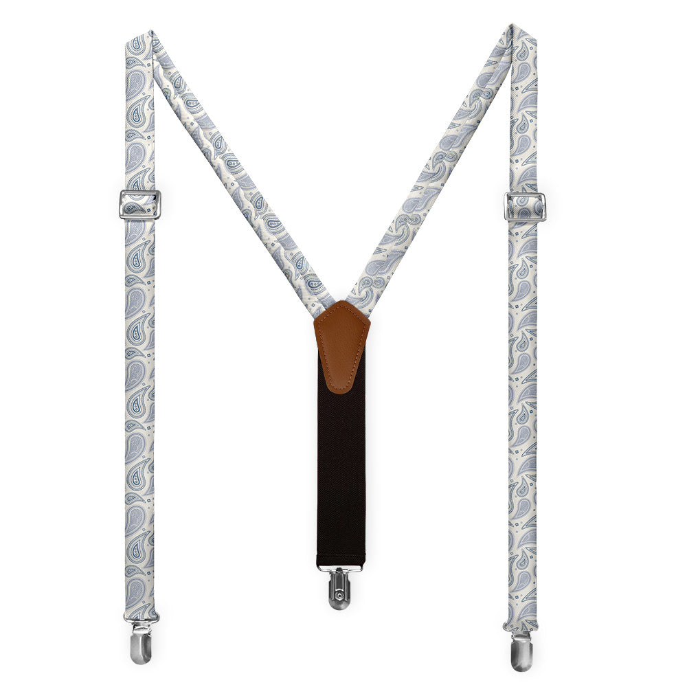 Bandana Paisley Suspenders - Full Front View - Knotty Tie Co.