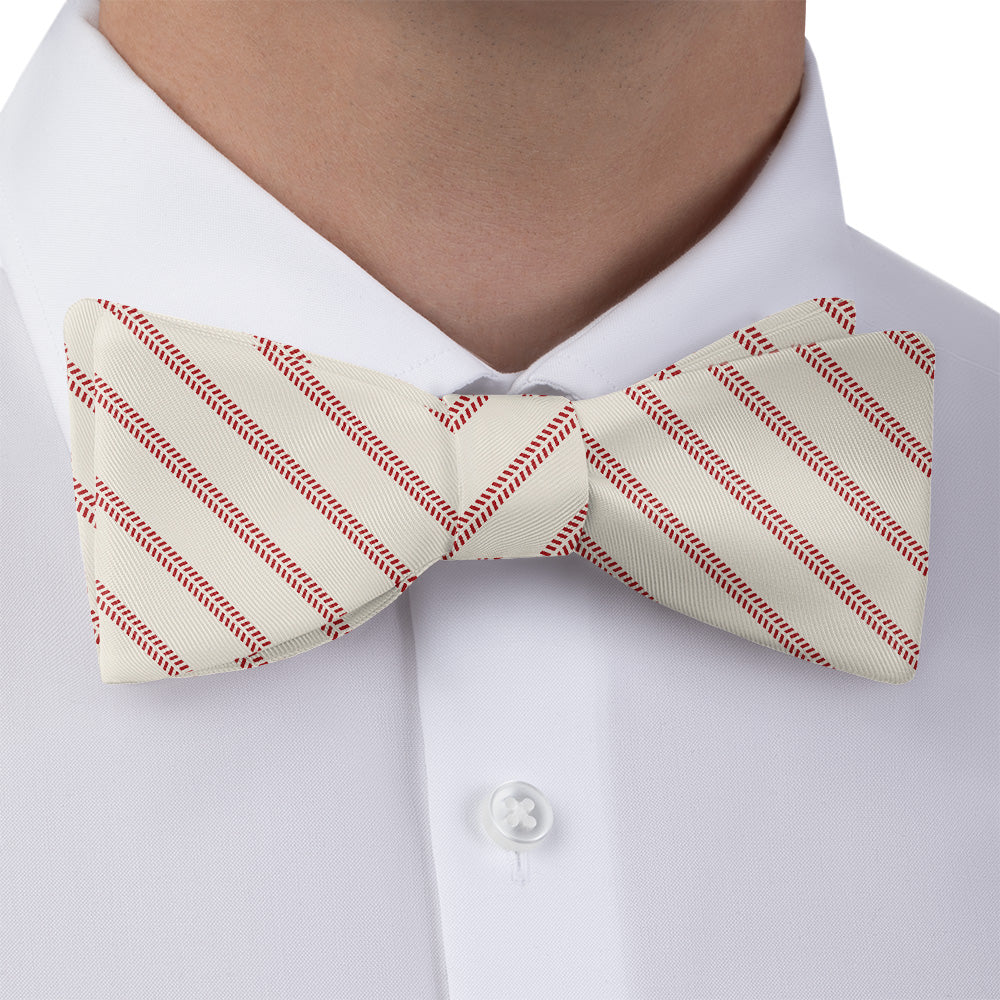Baseball Stripe Bow Tie - Bow Tie with Dress Shirt - Knotty Tie Co.