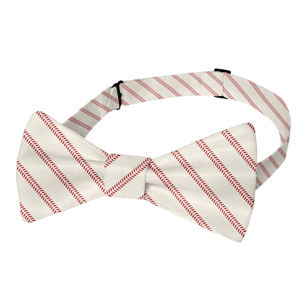 Baseball Stripe Bow Tie - Pre-Tied Bow Tie - Knotty Tie Co.