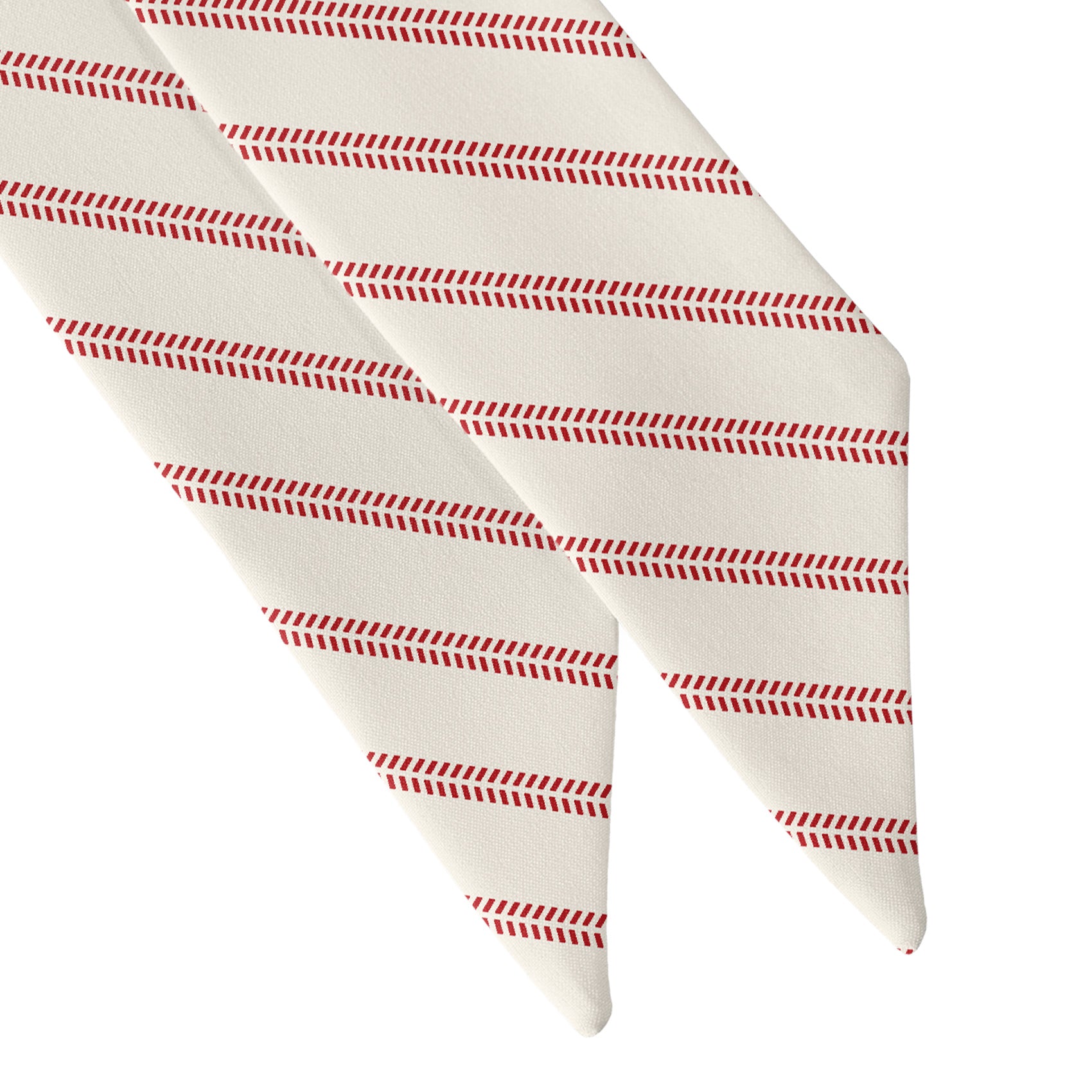 Baseball Stripe Hair Scarf - Scarf Tapered Ends - Knotty Tie Co.