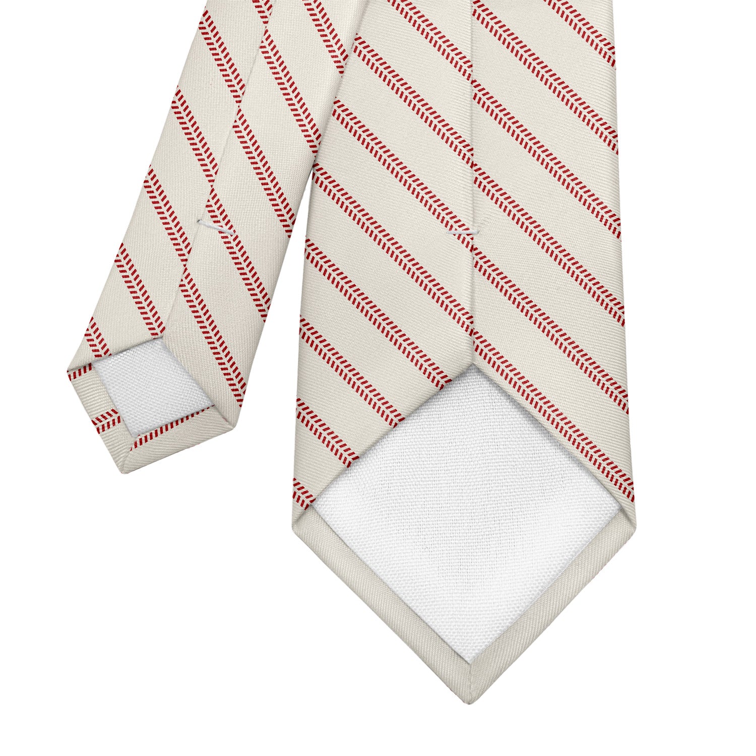 Baseball Stripe Necktie - Tipping - Knotty Tie Co.
