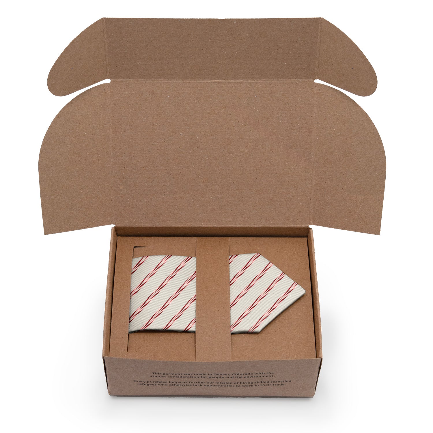 Baseball Stripe Necktie - Packaging - Knotty Tie Co.
