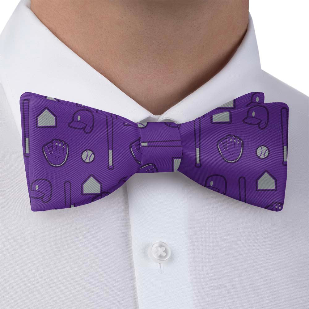 Bases Loaded Baseball Bow Tie - Bow Tie with Dress Shirt - Knotty Tie Co.