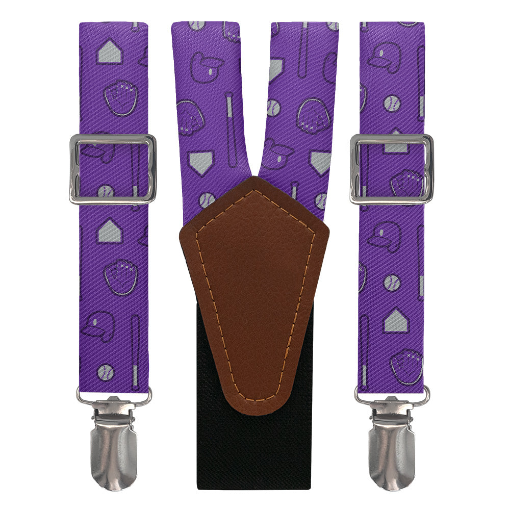 Bases Loaded Baseball Suspenders - Main View - Knotty Tie Co.