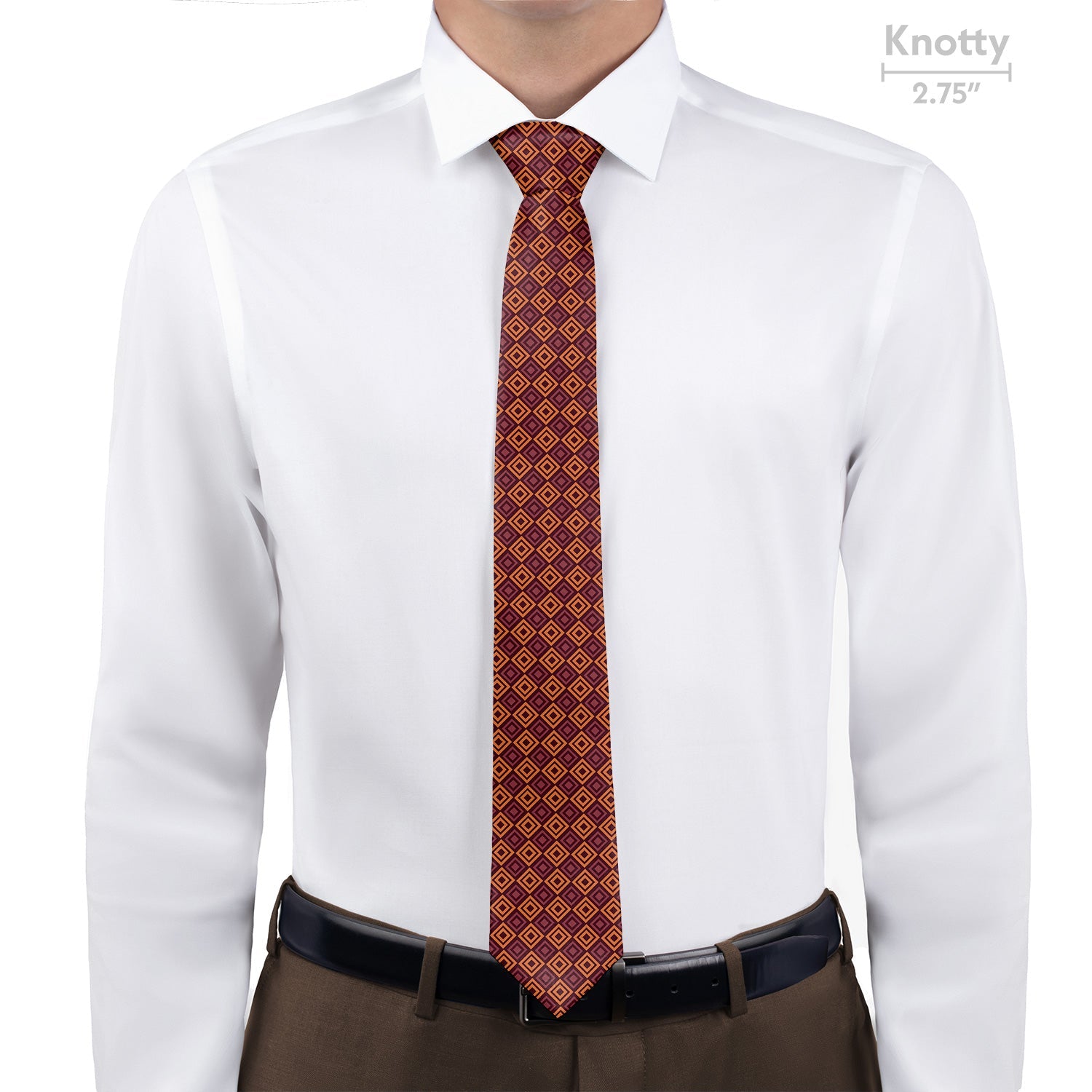 Basil Geometric Necktie - Knotty - Knotty Tie Co.