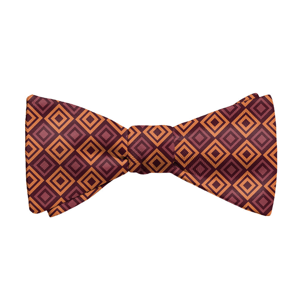 Basil Geometric Bow Tie - Adult Standard Self-Tie 14-18" -  - Knotty Tie Co.