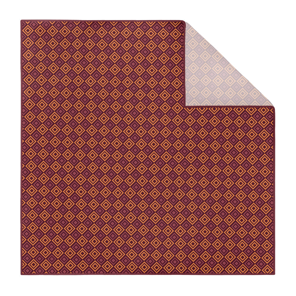 Basil Geometric Pocket Square - Printed - Knotty Tie Co.