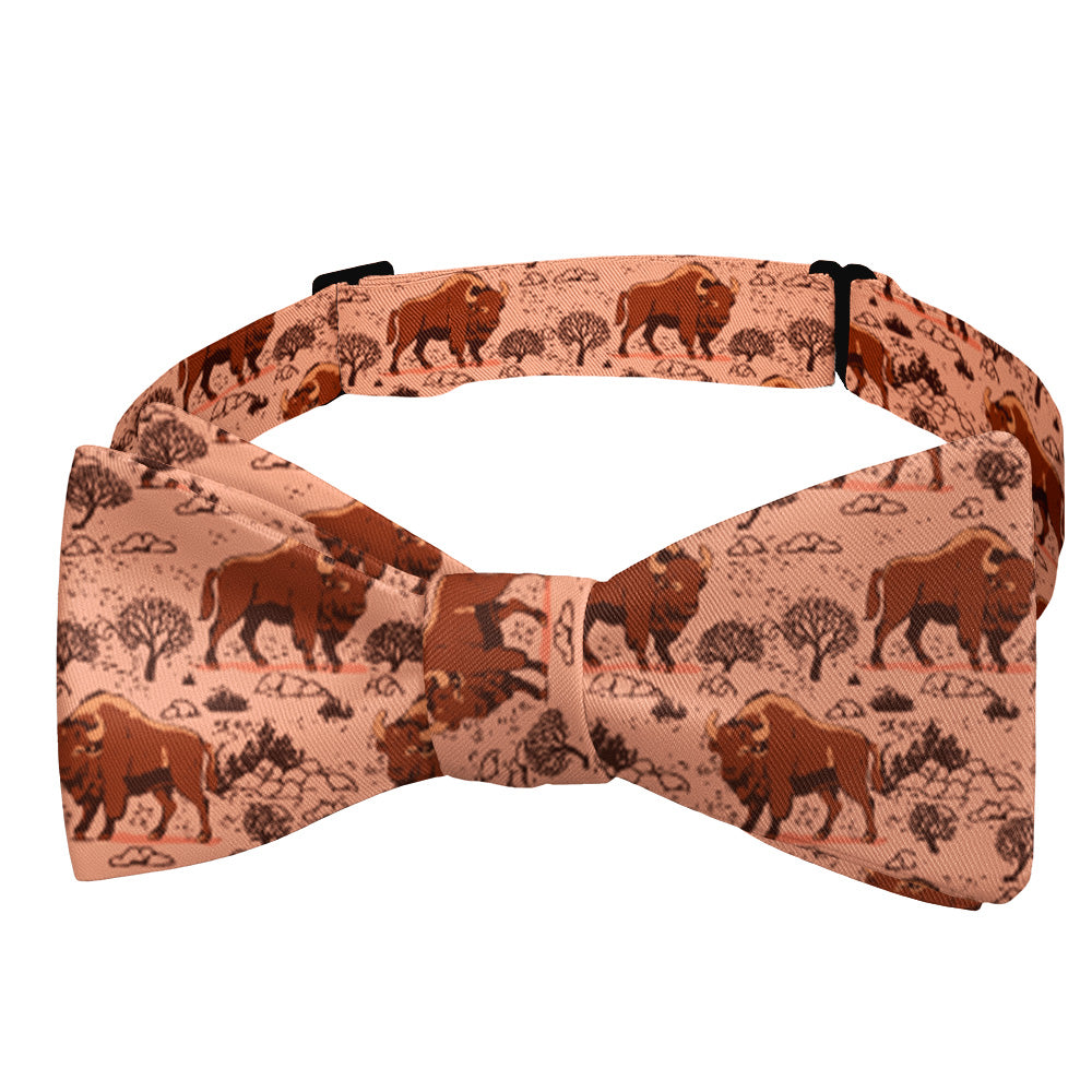 Basin Bison Bow Tie - Self Tie Bow Tie - Knotty Tie Co.