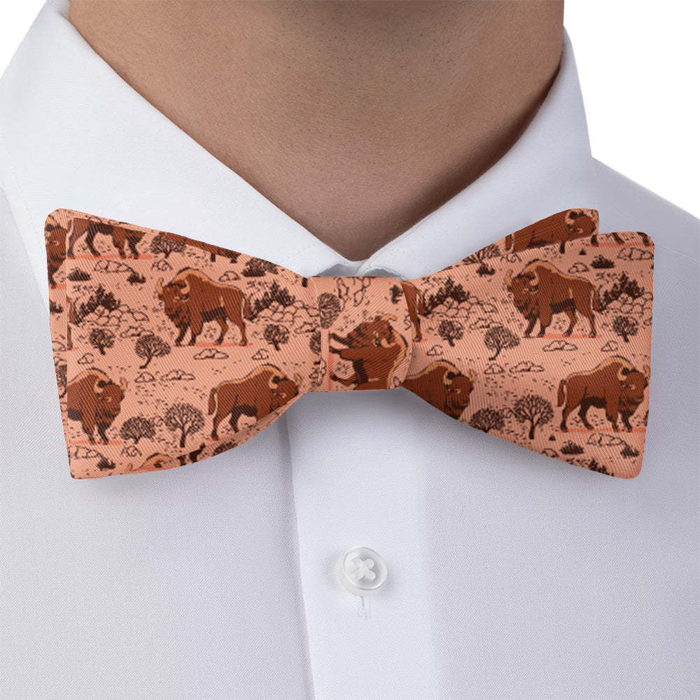 Basin Bison Bow Tie - Bow Tie with Dress Shirt - Knotty Tie Co.