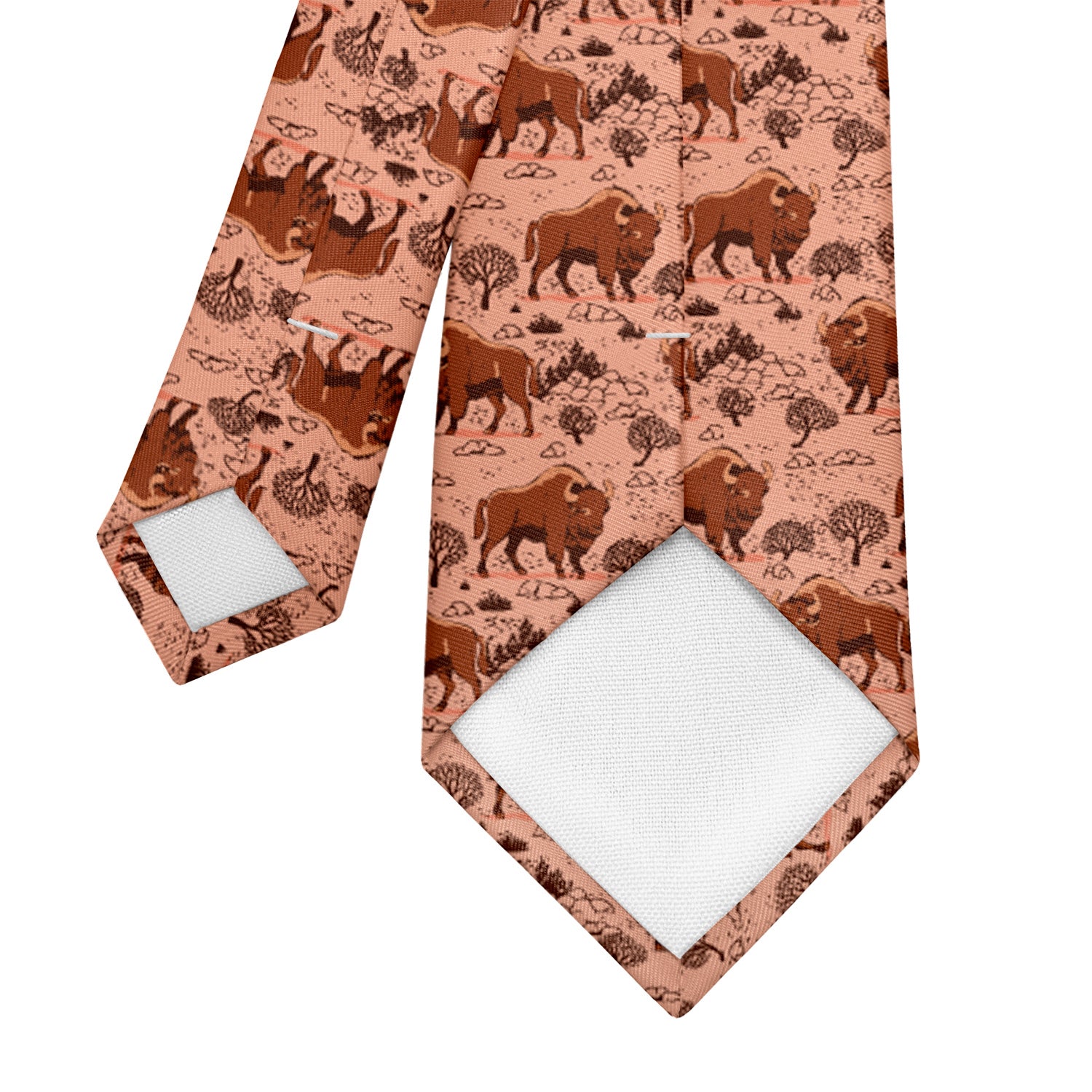 Basin Bison Necktie - Tipping - Knotty Tie Co.