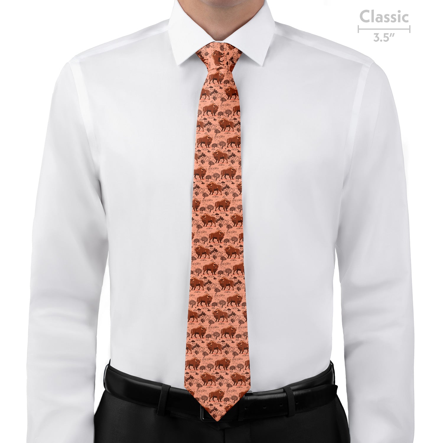 Basin Bison Necktie - Classic  - Knotty Tie Co.