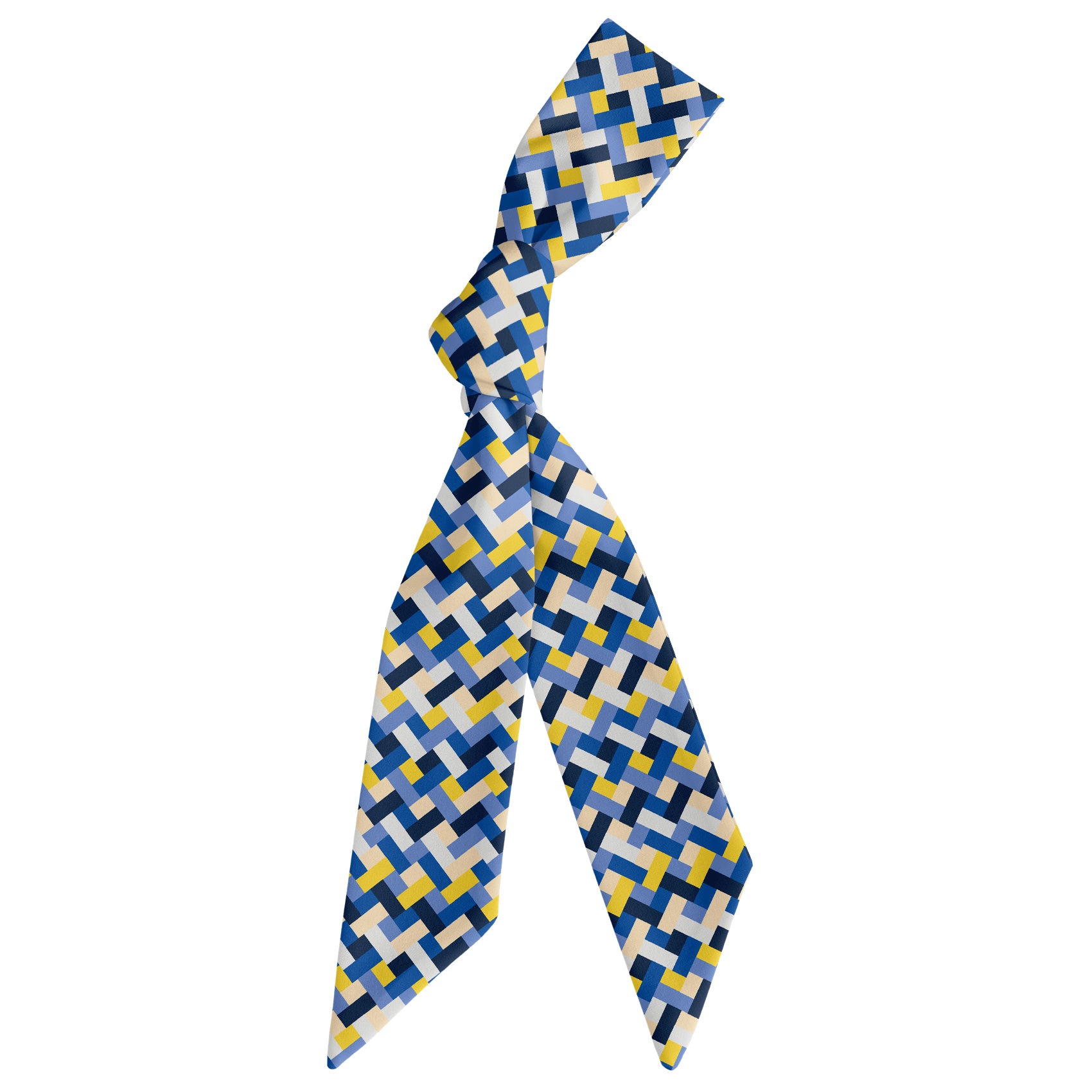 Bask Hair Scarf - Scarf Tied Into Knot - Knotty Tie Co.
