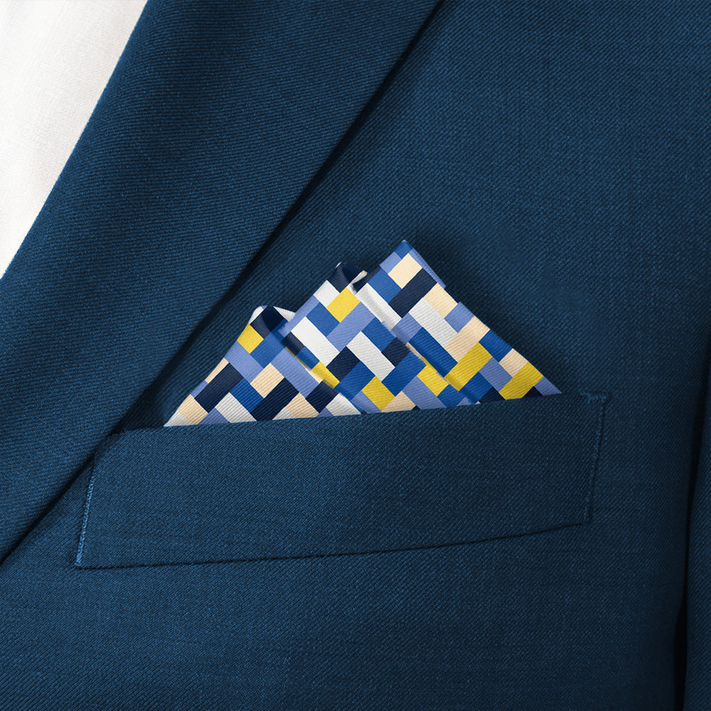 Bask Pocket Square - Stairs Fold - Knotty Tie Co.