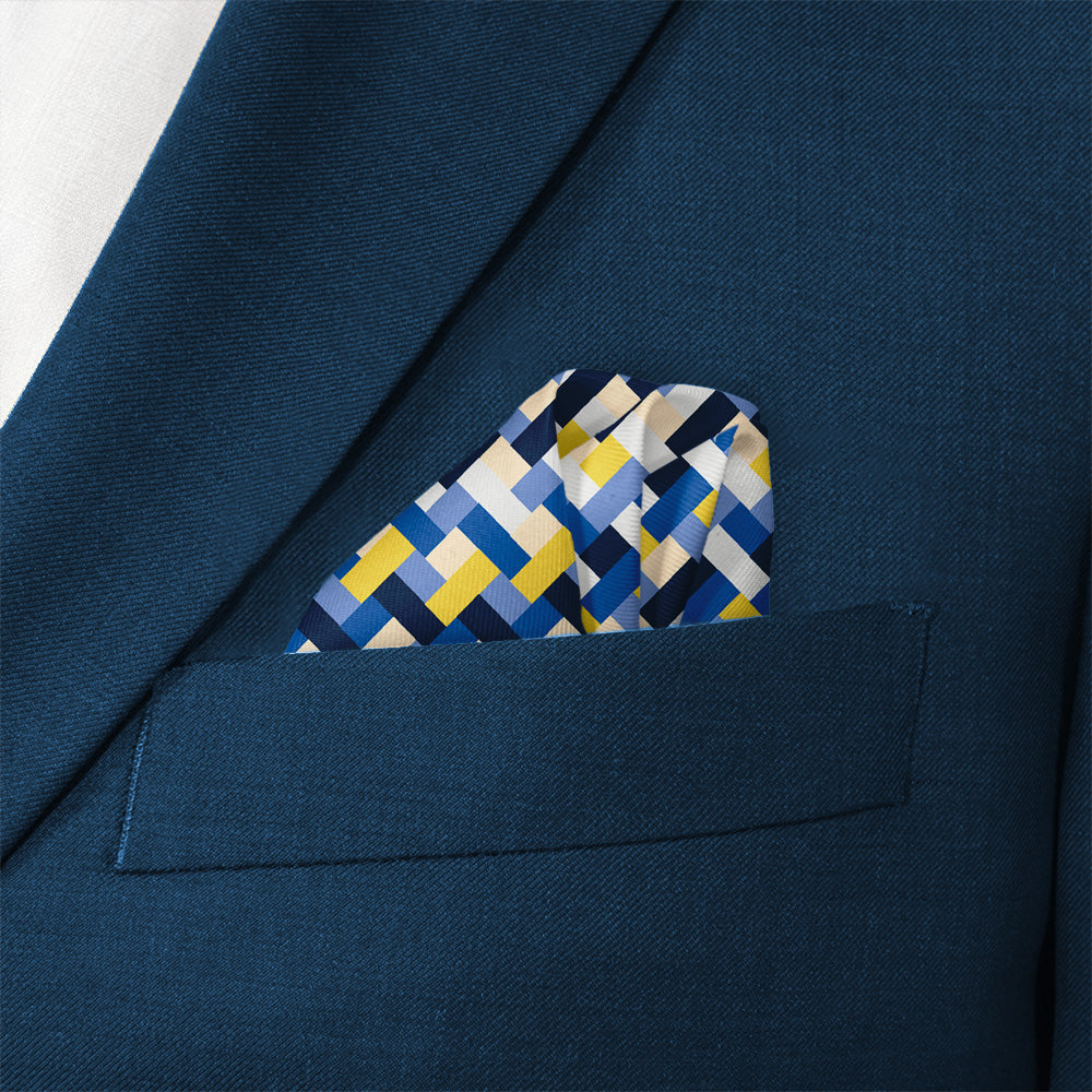 Bask Pocket Square - Wave Fold - Knotty Tie Co.