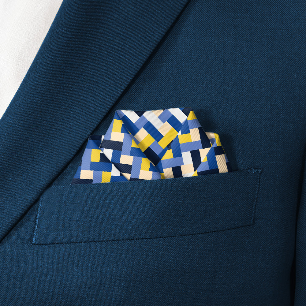 Bask Pocket Square - Scalloped Fold - Knotty Tie Co.
