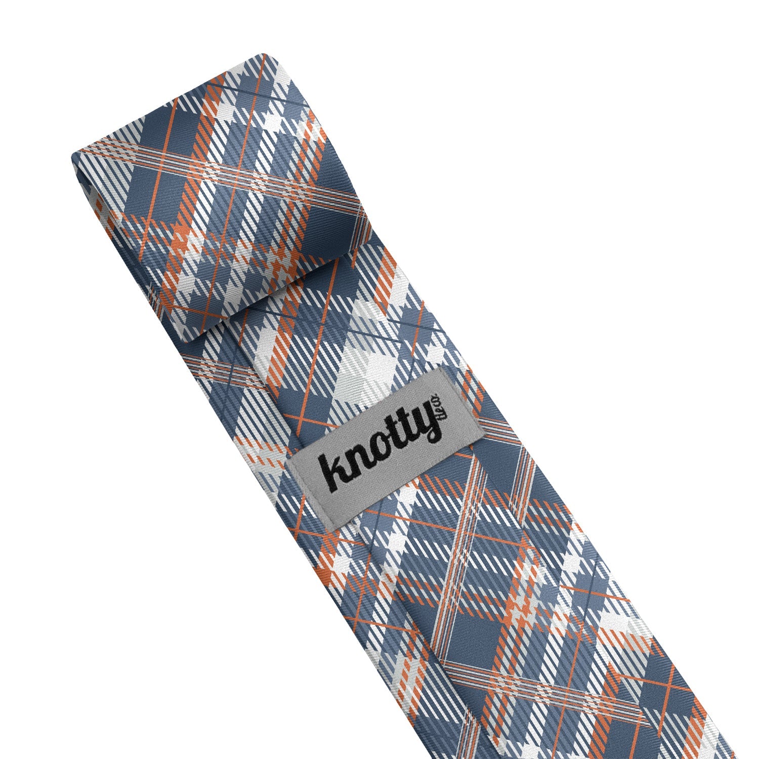 Baskerville Plaid Necktie - Tag - Knotty Tie Co.