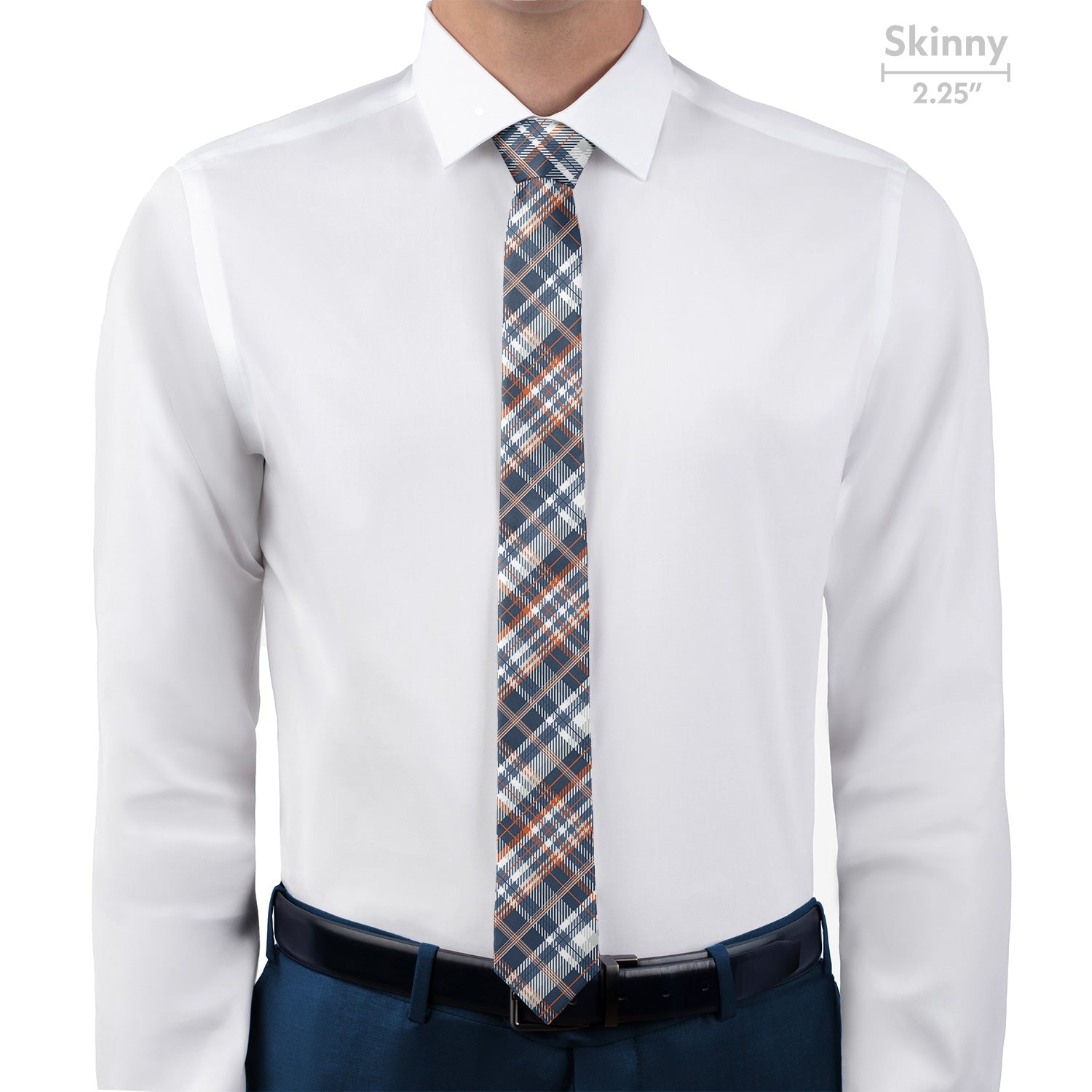 Baskerville Plaid Necktie - Skinny - Knotty Tie Co.