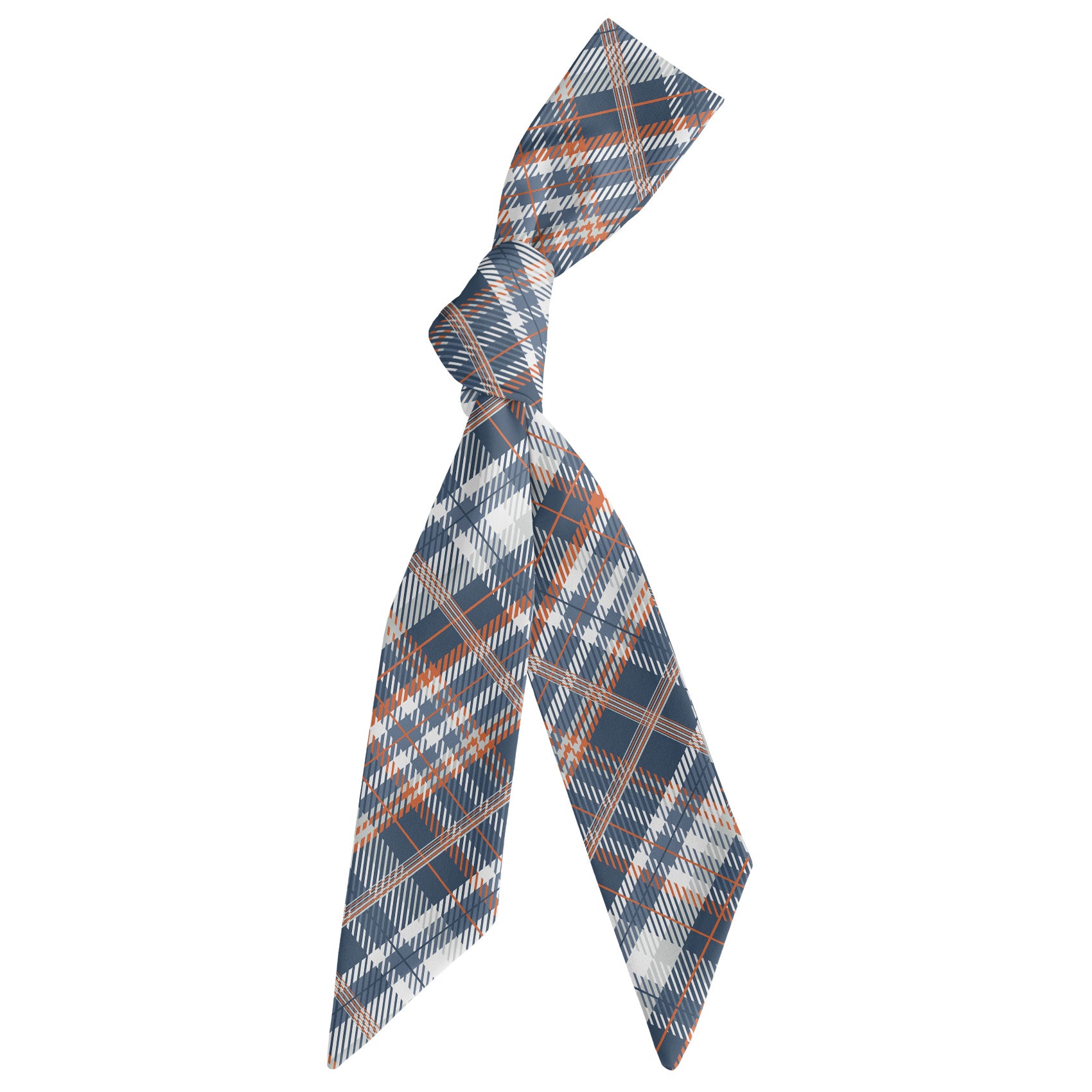 Baskerville Plaid Hair Scarf - Scarf Tied Into Knot - Knotty Tie Co.