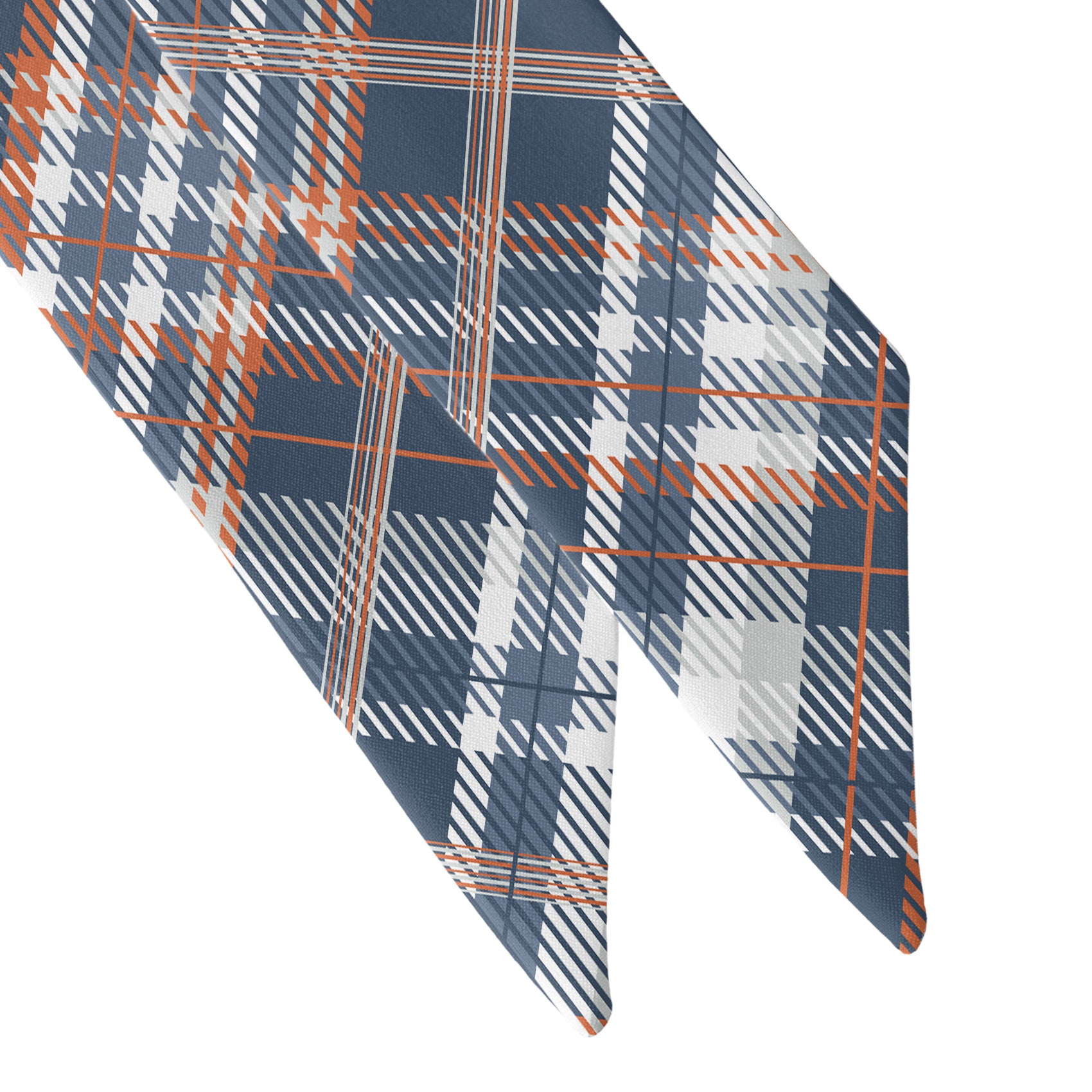 Baskerville Plaid Hair Scarf - Scarf Tapered Ends - Knotty Tie Co.