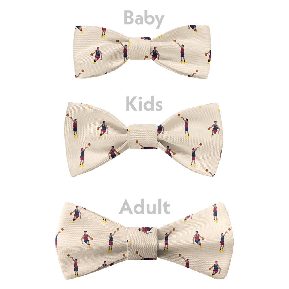 Basketball Bow Tie - Bow Sizes - Knotty Tie Co.