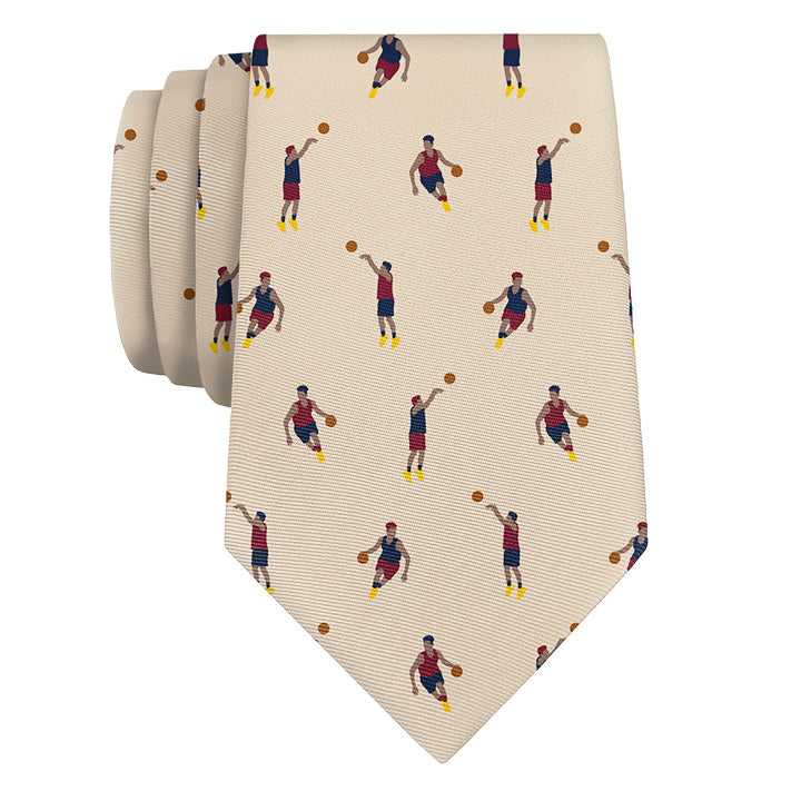 Basketball Necktie - Rolled - Knotty Tie Co.