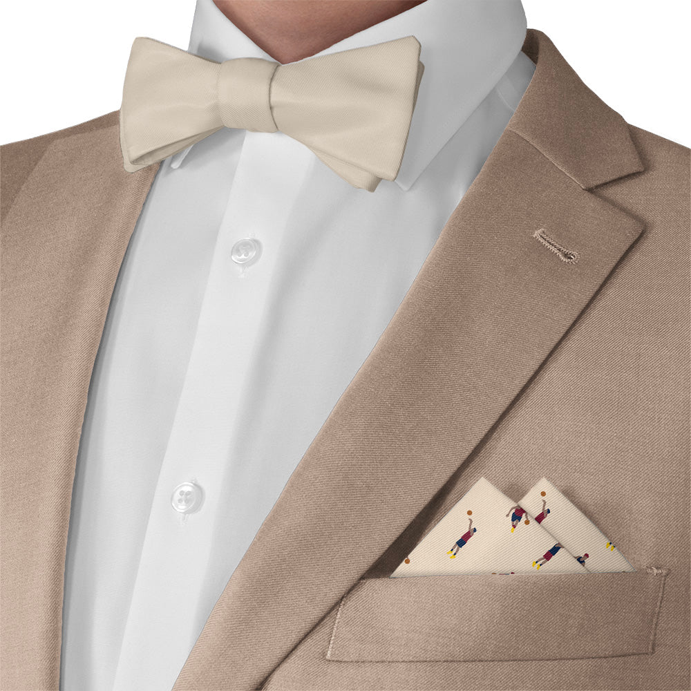 Basketball Pocket Square - Matching Bow Tie - Knotty Tie Co.