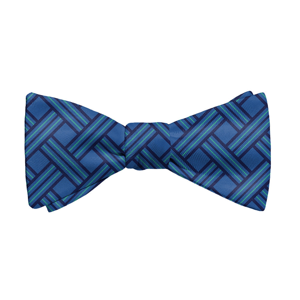 Basketweave Geo Bow Tie - Adult Standard Self-Tie 14-18" -  - Knotty Tie Co.