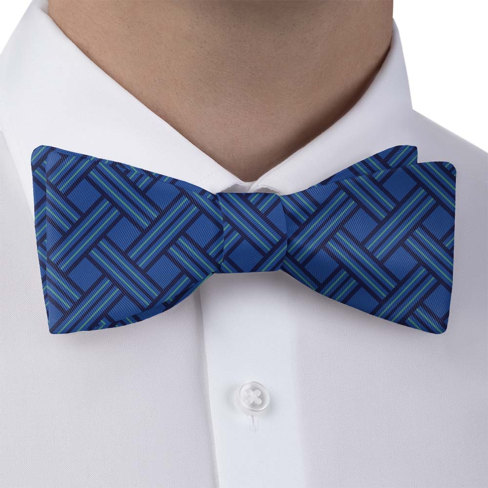 Basketweave Geo Bow Tie - Self Tie Bow Tie - Knotty Tie Co.