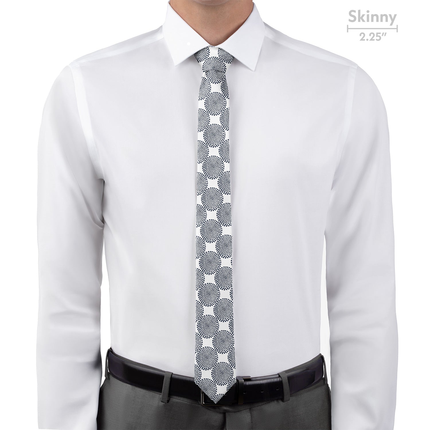 Batik Geometric Necktie - Skinny - Knotty Tie Co.