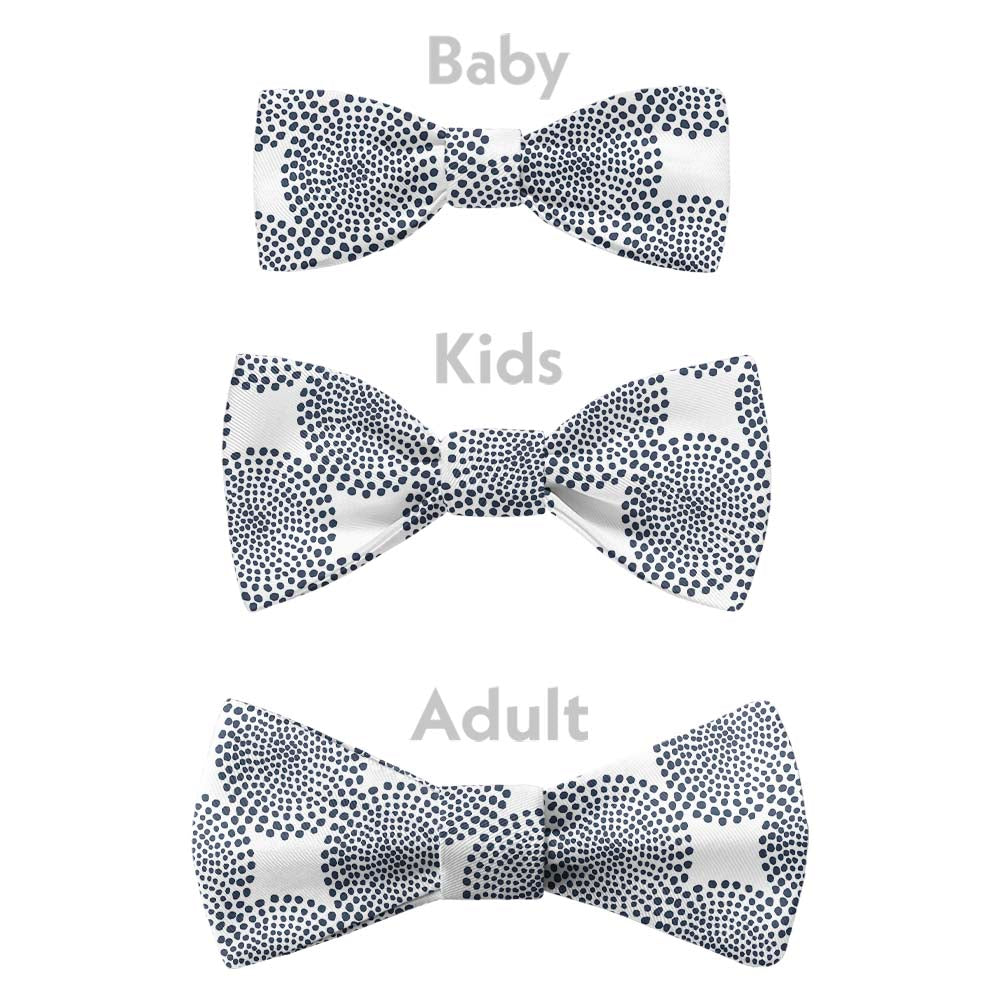 Batik Geometric Bow Tie - Bow Sizes - Knotty Tie Co.