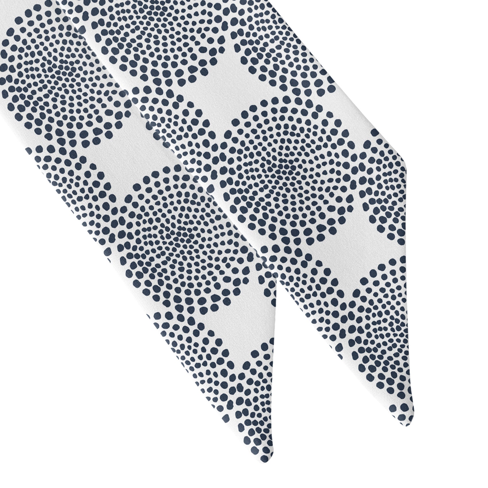Batik Geometric Hair Scarf - Scarf Tapered Ends - Knotty Tie Co.