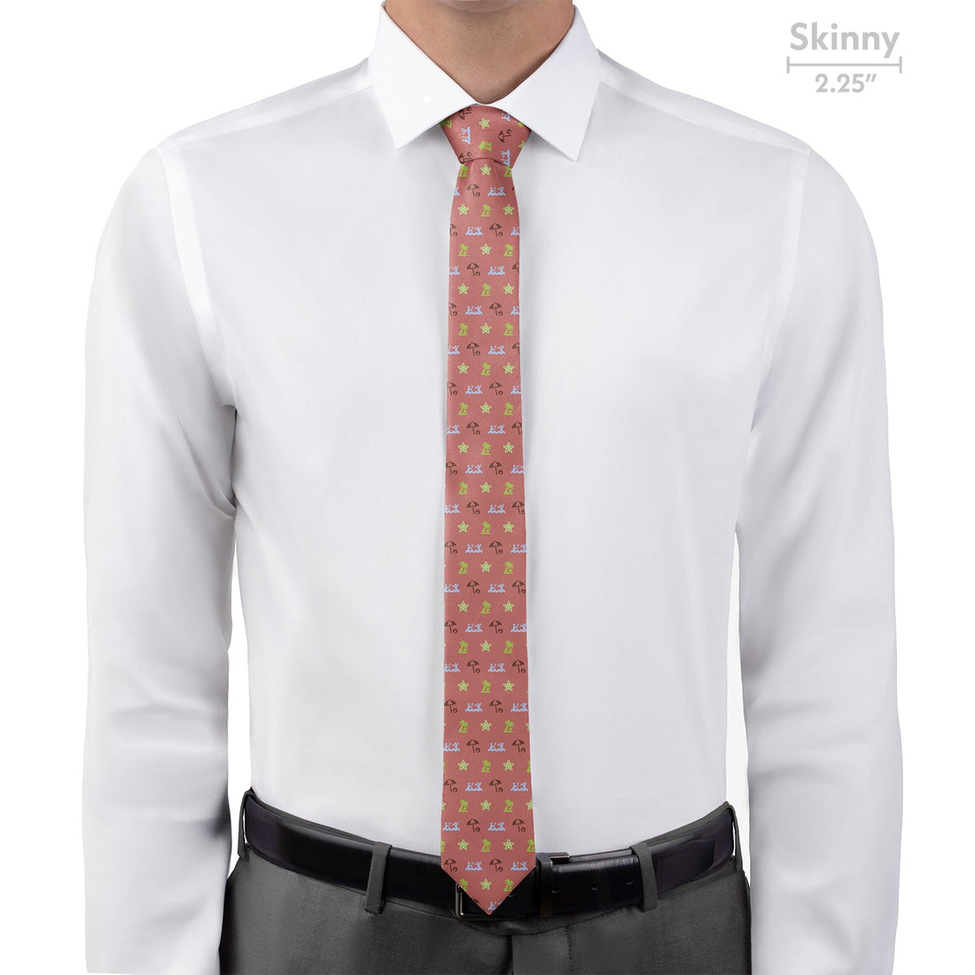 Beach With Friends Necktie - Skinny - Knotty Tie Co.