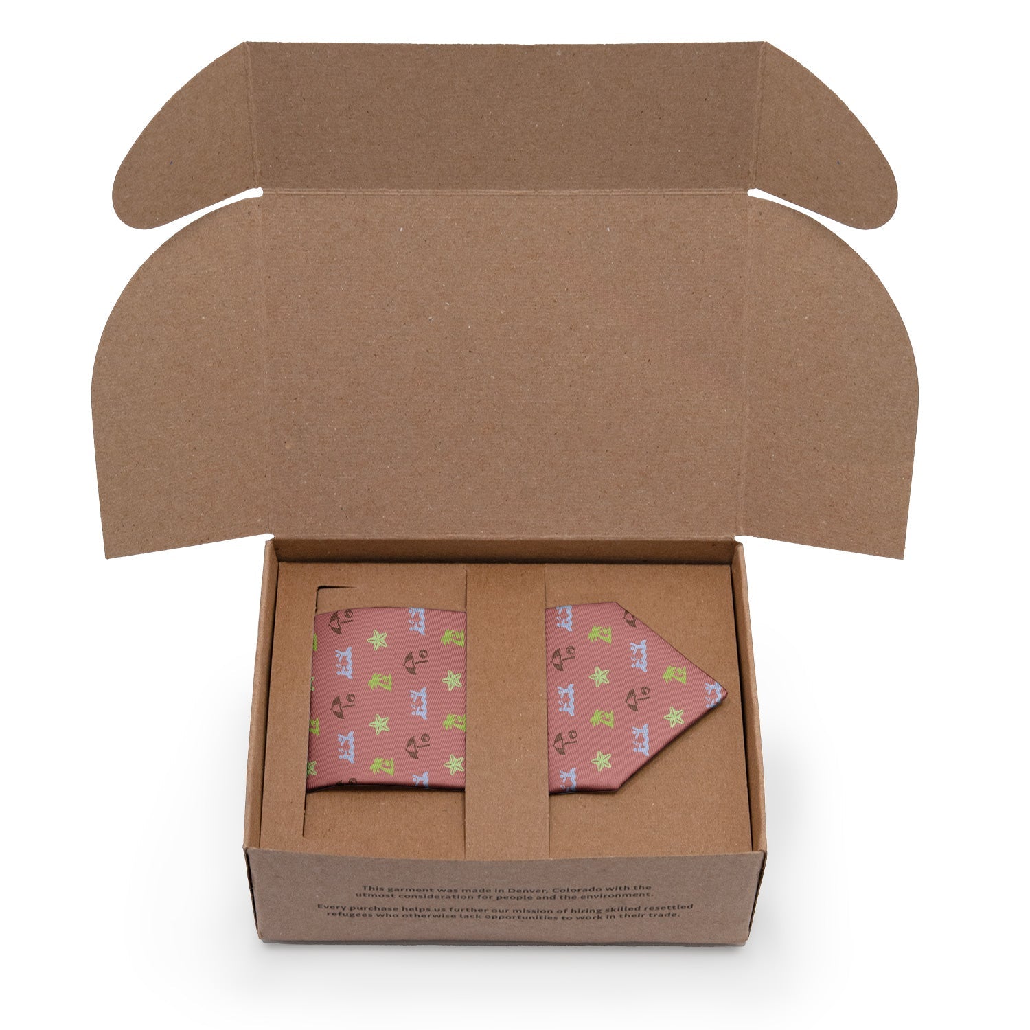 Beach With Friends Necktie - Packaging - Knotty Tie Co.