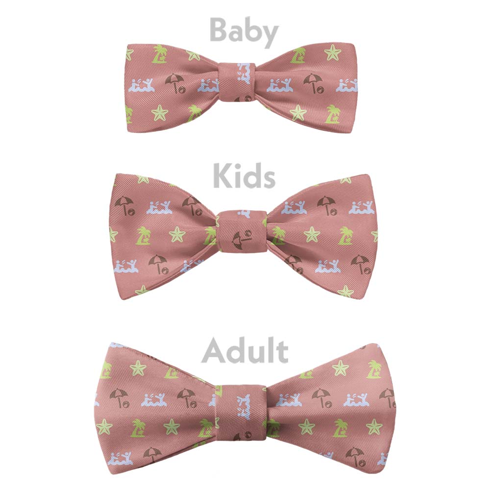 Beach With Friends Bow Tie - Bow Sizes - Knotty Tie Co.