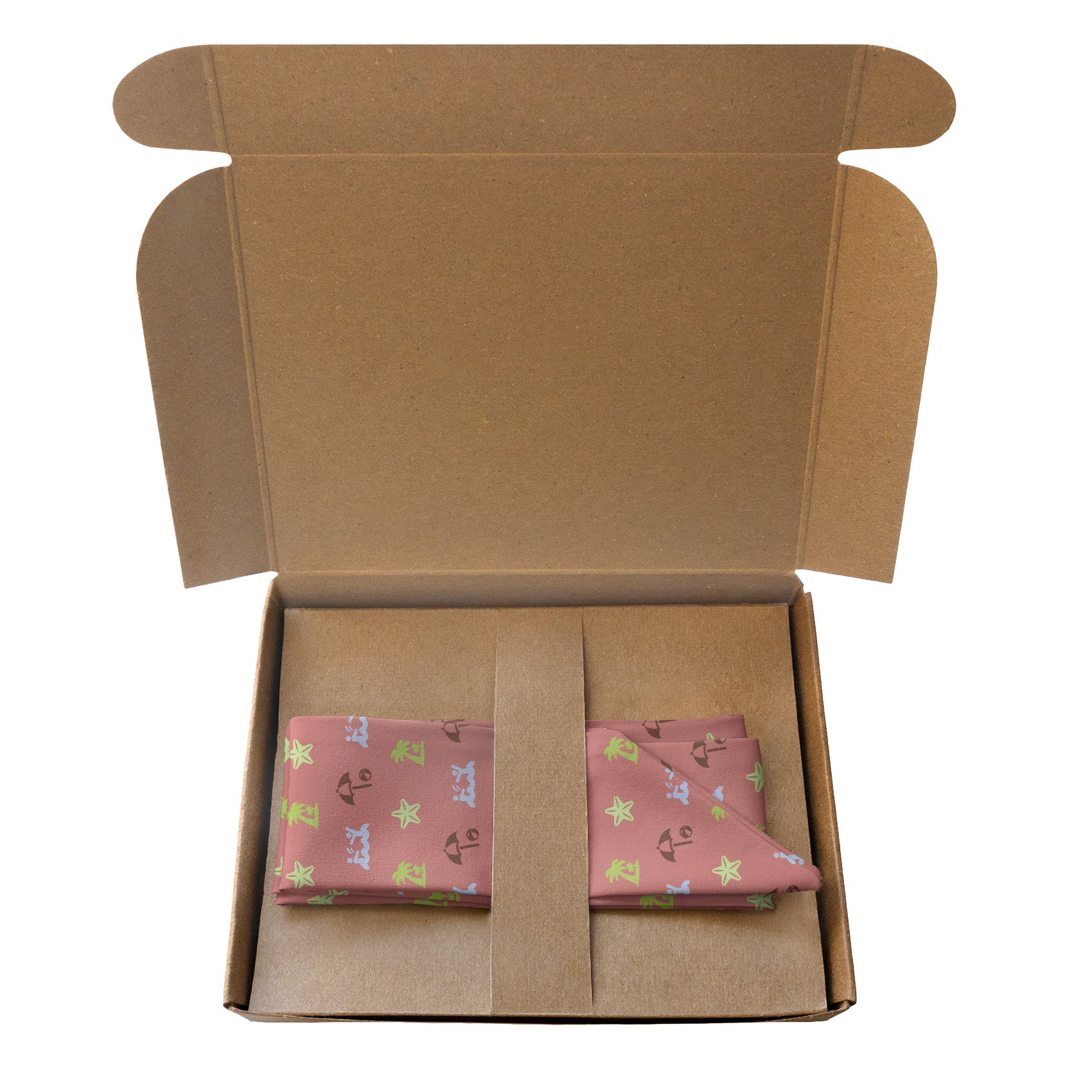 Beach With Friends Hair Scarf - Packaging - Knotty Tie Co.