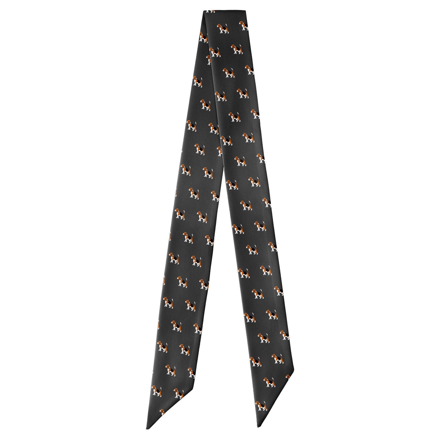 Beagle Hair Scarf - Full View of Hair Scarf - Knotty Tie Co.