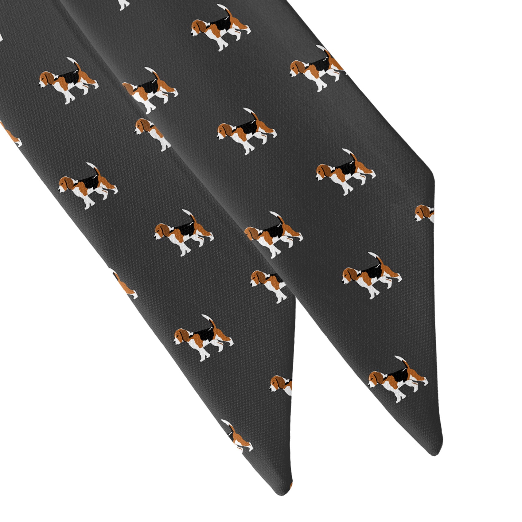 Beagle Hair Scarf - Scarf Tapered Ends - Knotty Tie Co.