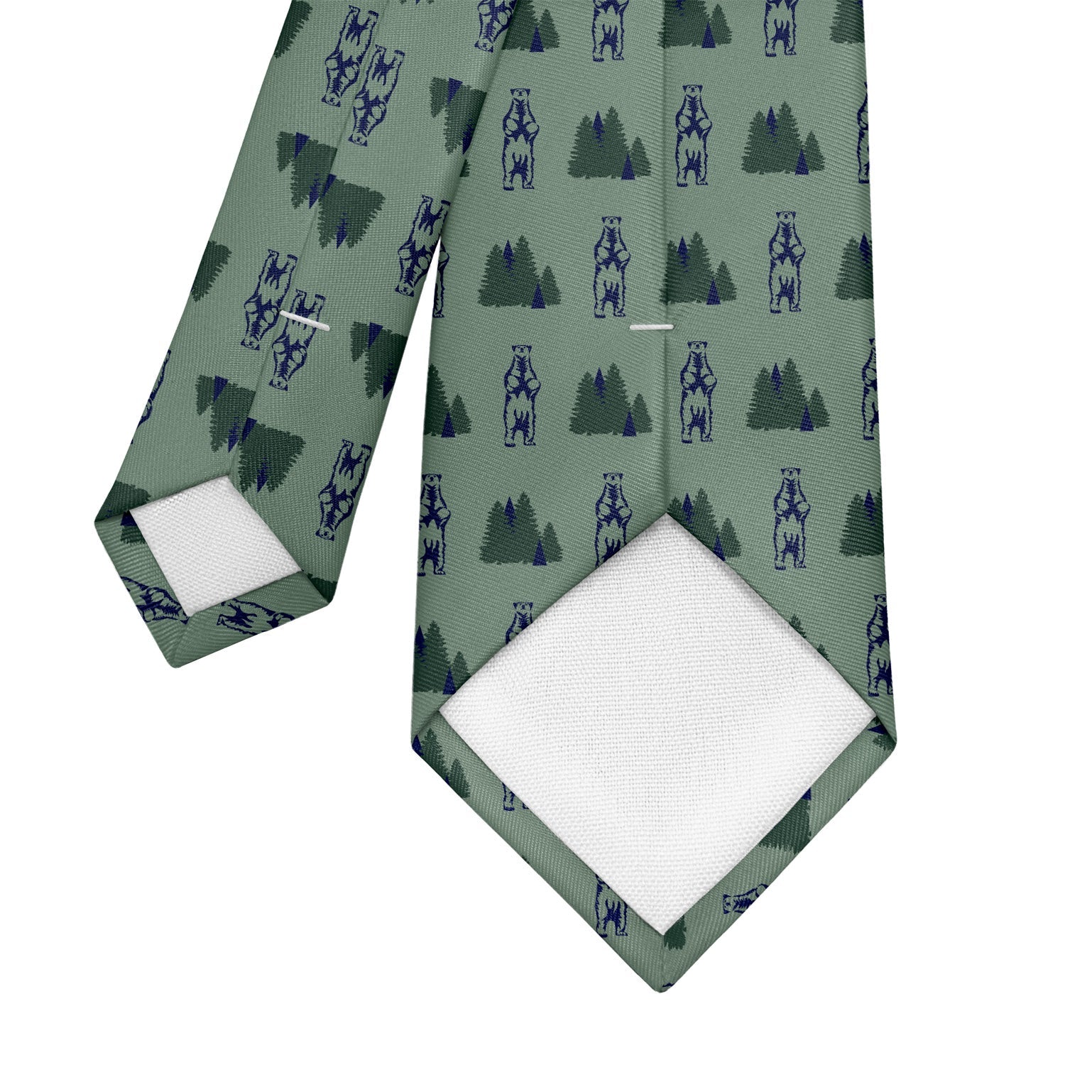 Bear in the Woods Necktie - Tipping - Knotty Tie Co.