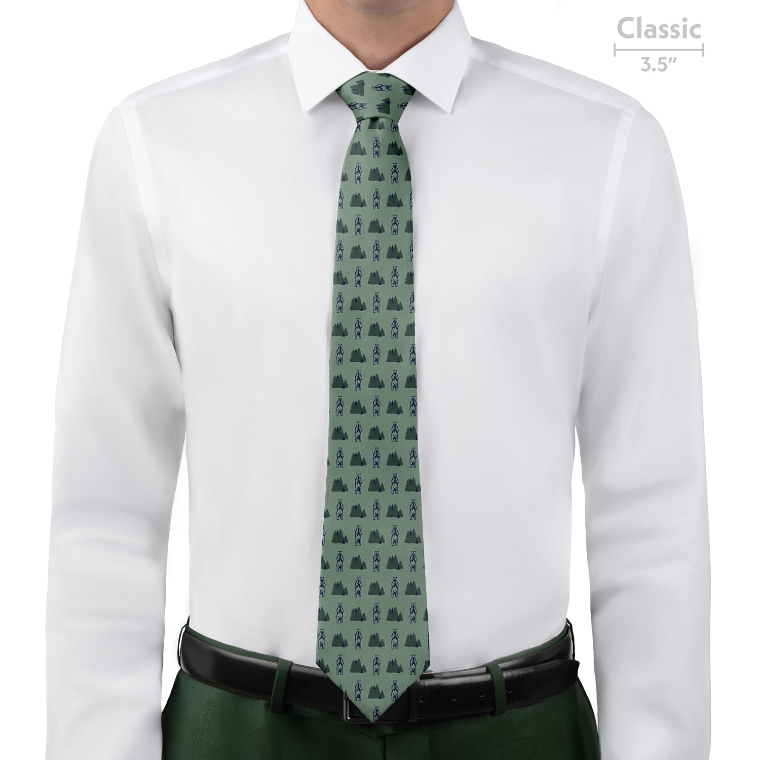 Bear in the Woods Necktie - Classic - Knotty Tie Co.