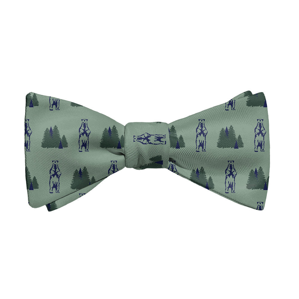 Bear in the Woods Bow Tie - Adult Standard Self-Tie 14-18" -  - Knotty Tie Co.