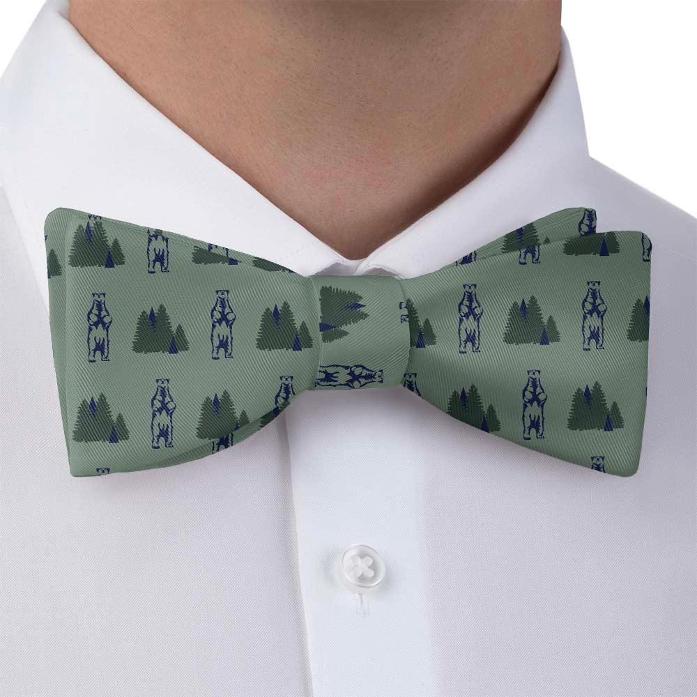 Bear in the Woods Bow Tie - Self Tie Bow Tie - Knotty Tie Co.