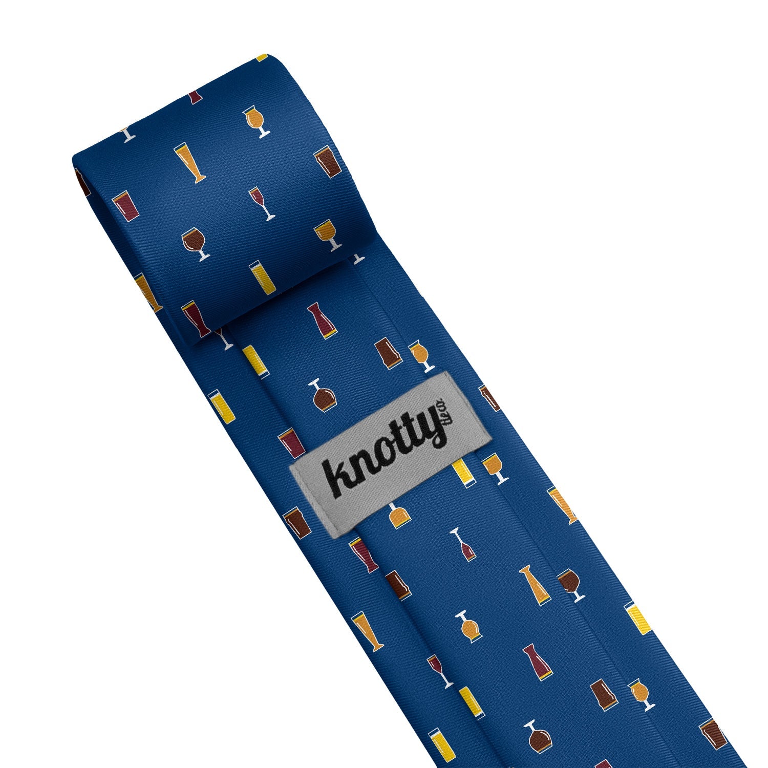 Beer Glasses Necktie - Tag - Knotty Tie Co.