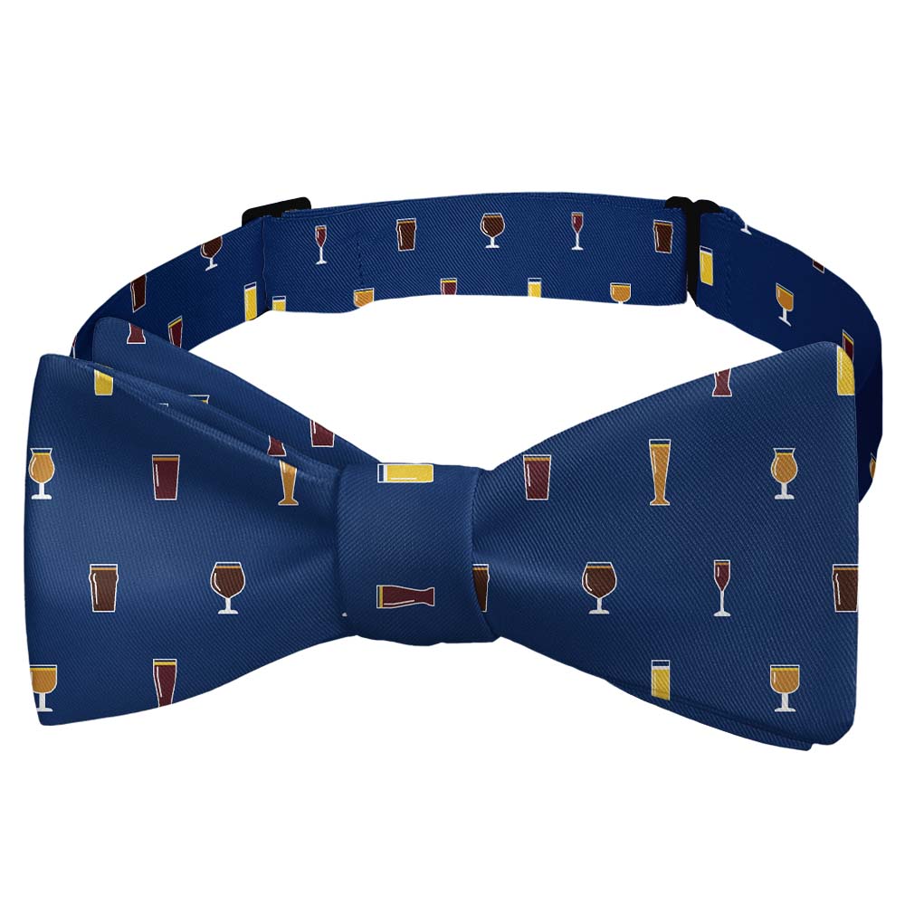 Beer Glasses Bow Tie - Self Tie Bow Tie - Knotty Tie Co.