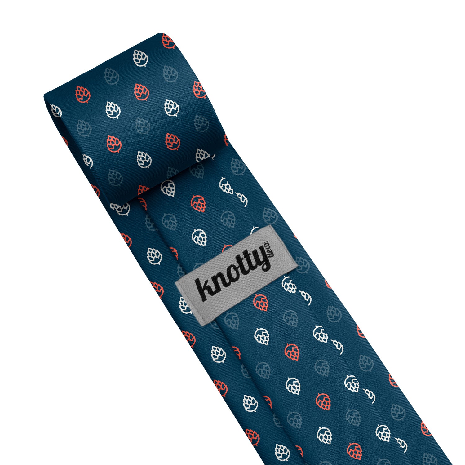 Custom Beer Hops 1 Logo Tie - Tag - Knotty Tie Co.