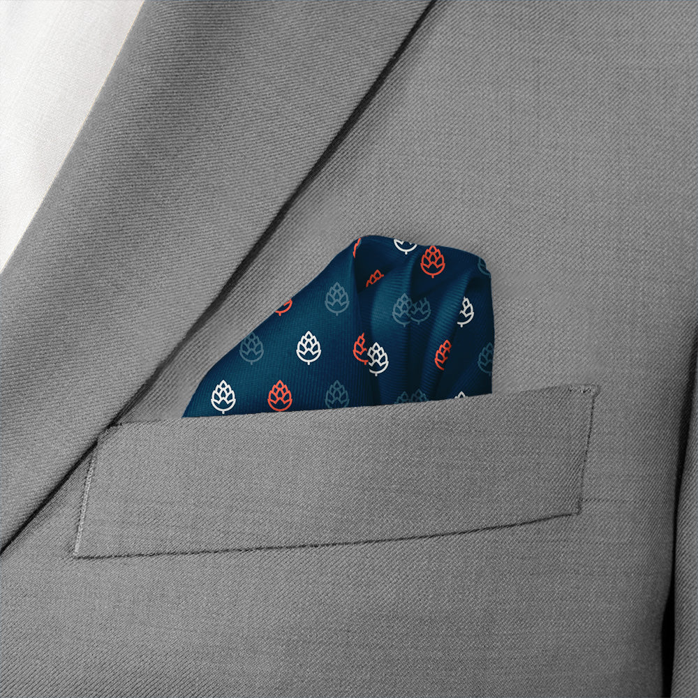 Beer Hops 3 Logo Pocket Square
