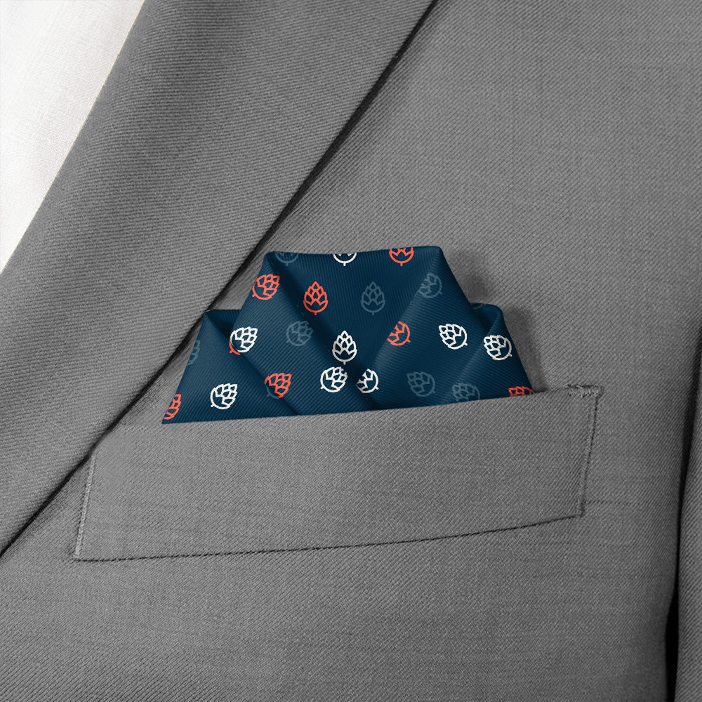 Beer Hops 3 Logo Pocket Square