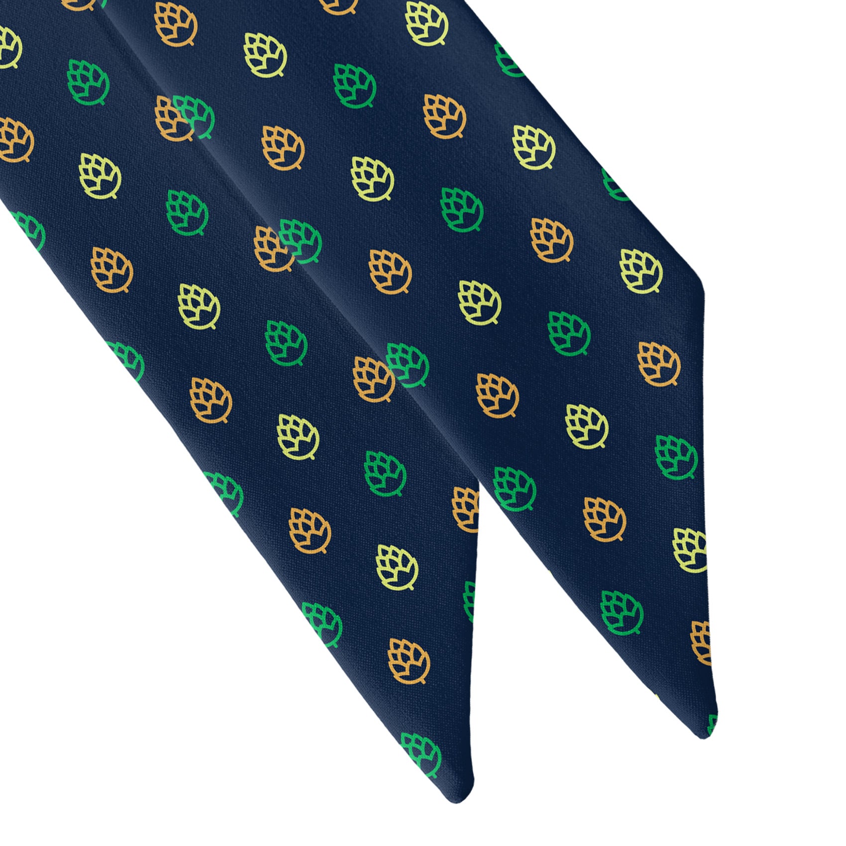 Beer Hops Hair Scarf - Scarf Tapered Ends - Knotty Tie Co.