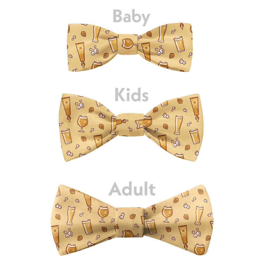 Beer Bow Tie - Bow Sizes - Knotty Tie Co.