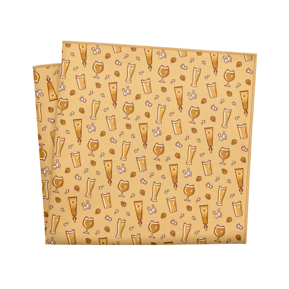 Beer Pocket Square - 12" Square - Knotty Tie Co.